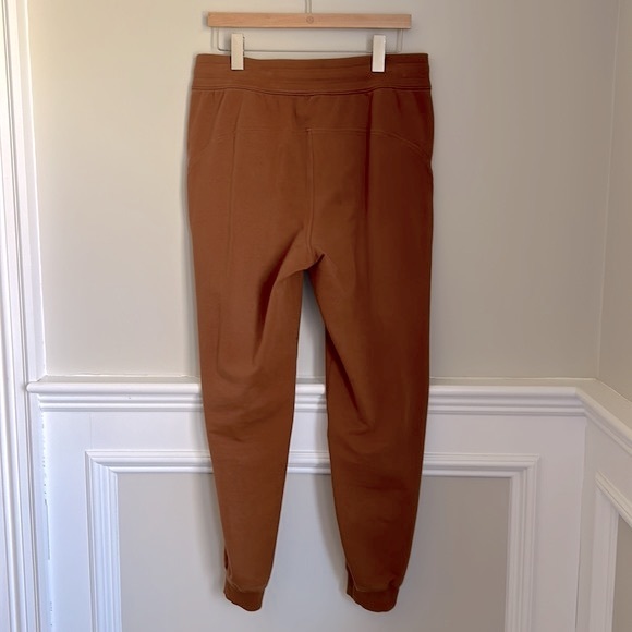 Lululemon Scuba High Rise Jogger Copper Brown Sz 10 French Terry - Picture 2 of 14